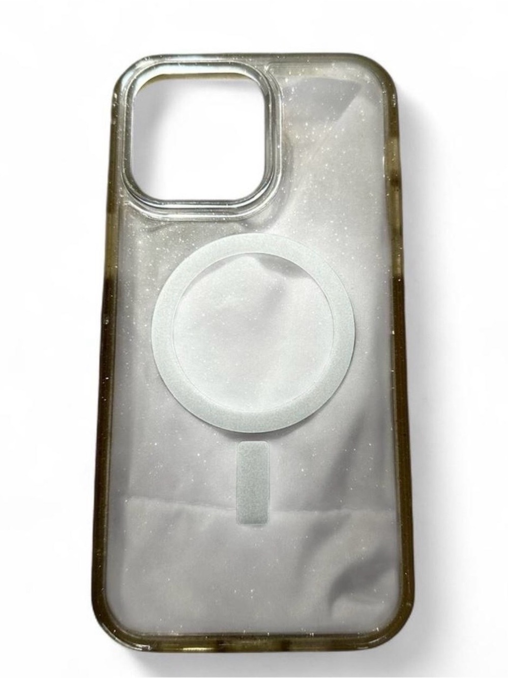 Transparent Glitter Phone Case with MagSafe (iPhone 14 Pro Max)